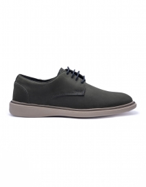 SAPATO MASCULINO CASUAL DERBY LRZ003 COURO GRAFITE