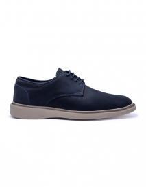SAPATO MASCULINO CASUAL DERBY LRZ003 COURO MARINHO