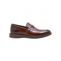 SAPATO DEMOCRATA LOAFER  METROPOLITAN BAY TAN