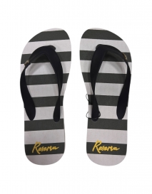 CHINELO RESERVA BORRACHA RSV SUMMER STRIPES PRETO/MILITAR