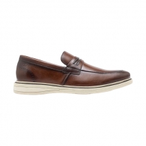 SAPATO DEMOCRATA LOAFER  METROPOLITAN BAY TAN
