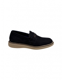 SAPATO MASCULINO CASUAL LOAFER PASSAGIO COURO LEGÍTIMO MARINHO