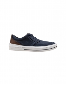 TÊNIS MASCULINO DEMOCRATA CLAY COURO NAVY