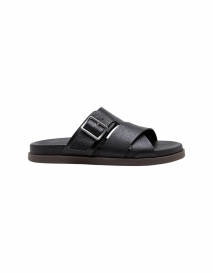SÁNDALIA MASCULINA DEMOCRATA DOCK COURO PRETO