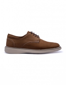 SAPATO MASCULINO CASUAL DERBY LRZ003 COURO CARAMELO