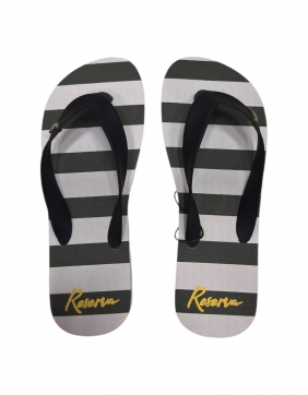 CHINELO RESERVA BORRACHA RSV SUMMER STRIPES PRETO/MILITAR