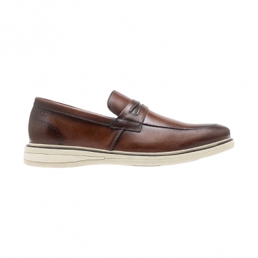 SAPATO DEMOCRATA LOAFER  METROPOLITAN BAY TAN