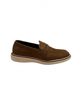 SAPATO MASCULINO CASUAL LOAFER PASSAGIO COURO LEGÍTIMO CARAMELO
