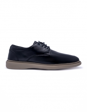 SAPATO MASCULINO CASUAL DERBY LRZ003 COURO PRETO