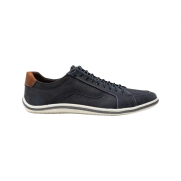 SAPATÊNIS DEMOCRATA DENIM RAVE AZUL/LARANJA