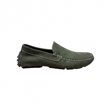 SAPATO CASUAL MASCULINO MOCASSIM COURO DRI200 NBK MILITAR