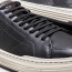 TÊNIS DEMOCRATA DENIM MIKE COURO PRETO
