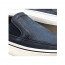 SLIP ON DEMOCRATA DENIM FENDER NAVY/TABACO