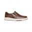 TÊNIS SLIPON MASCULINO PEGADA 112303 COURO PINHAO