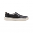 SLIP ON DEMOCRATA DENIM FENDER PRETO/TABACO