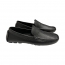 MOCASSIM EM COURO HZ106 PRETO
